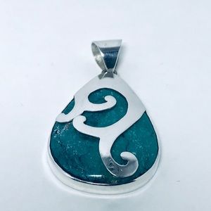 Turquoise Sterling Silver 925 Pendant